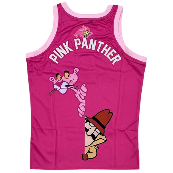 Pink Panther The Inspector Men's Headgear Classics Embroidered Basketball Jersey - Picture 2 of 4